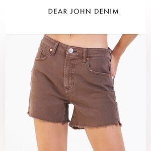 Dear John Women's Brown Ivy Denim Jean Shorts - Size 26
